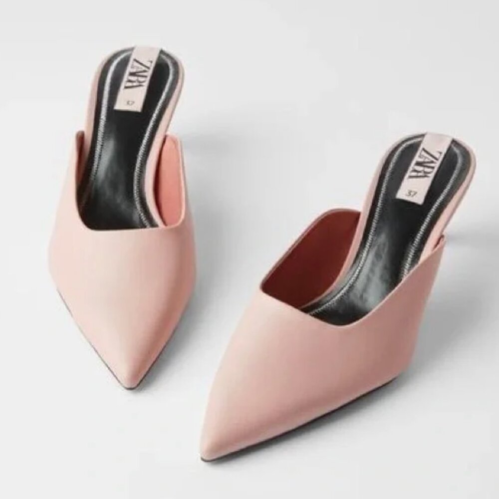 Zara kitten heel mule